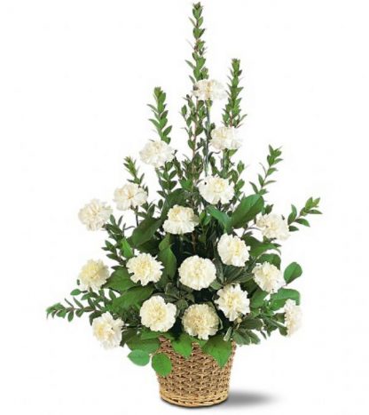 White Simplicity Basket (TF186-3)