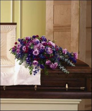 Lavender Casket Spray (T143-3)