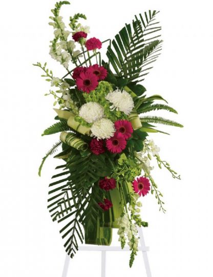 Gerberas & Palms Spray (T246-3A)