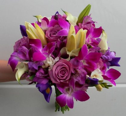 Purple Orchid Posie (WED13-08)