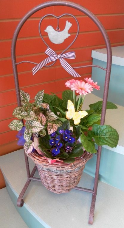 Basket Stand with Mixed Planter (MD14-05)