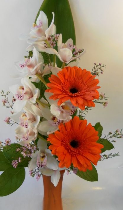 Orchid Vase - Tangerine Twist (SW15-03)