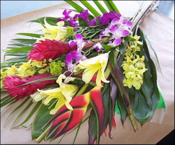 Tropical Super-Bunch with Orchids (VD08-07d) - Bunches Flower Co.