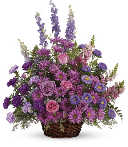 Gracious Lavender Basket T235-1A