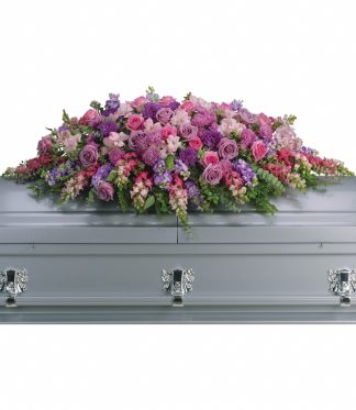 Lavender Tribute Casket Spray T235-2A